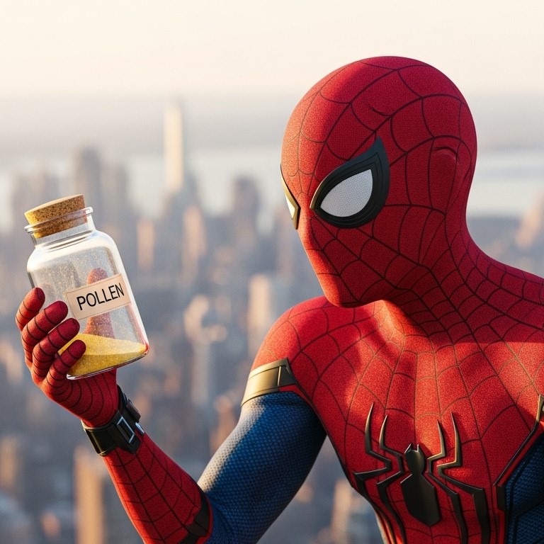 POLEN VE SAĞLIK, örümcek adam ve sağlık